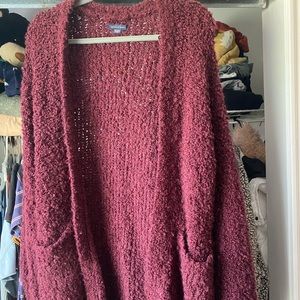 Maroon American Eagle Knit Sweater